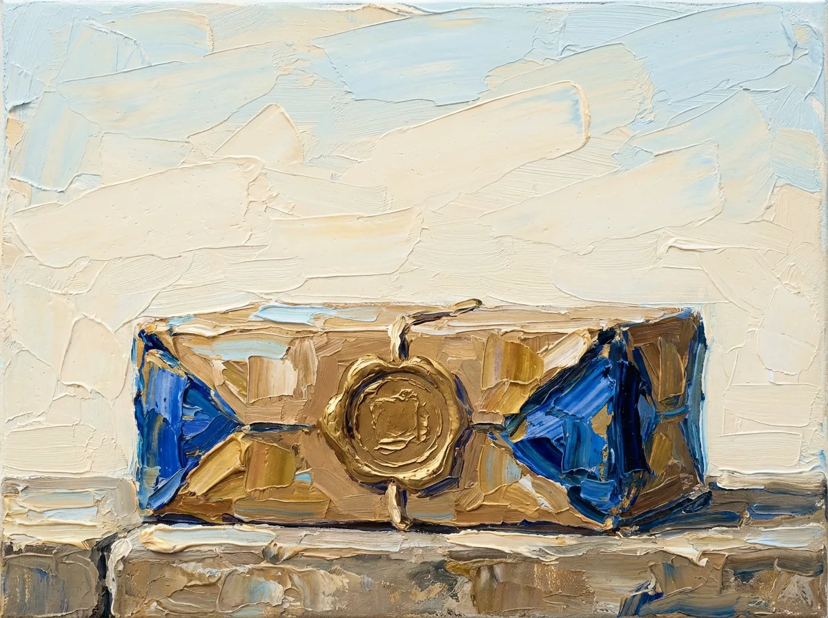 Impasto oil painting representing Enterprise & logistics